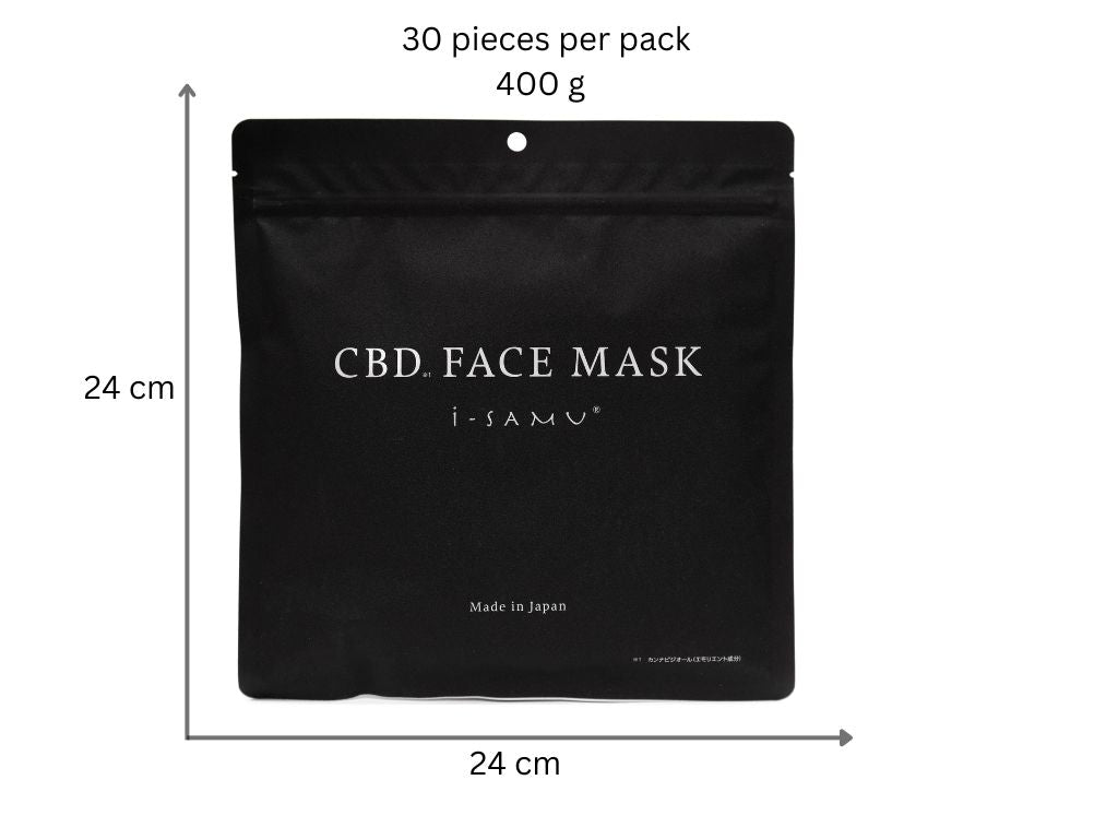 CBD Face Sheet Masks, 30 pieces per pack